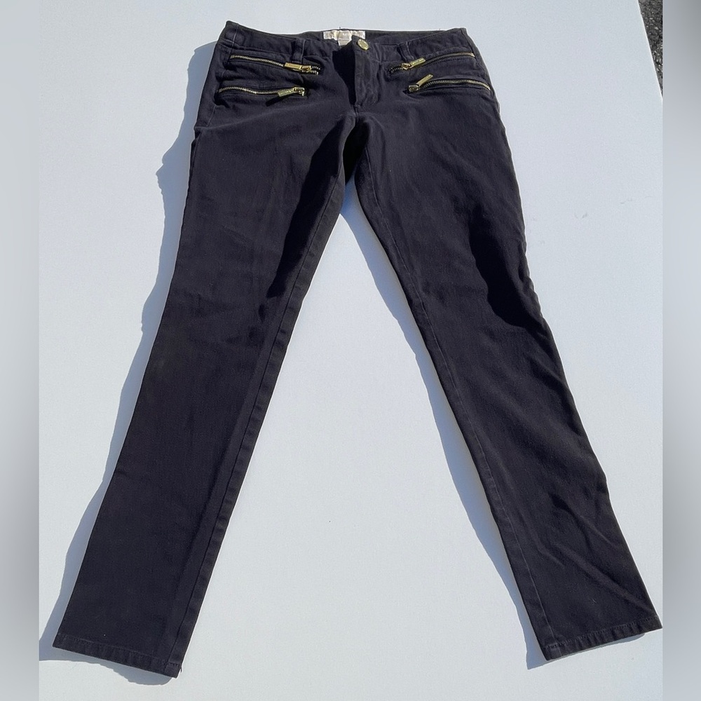 MICHAEL Michael Kors Women’s Mid-Rise Black Skinny Jeans Size 4